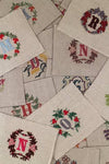 "X"  stamped on linen