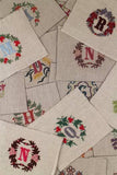 "X"  stamped on linen