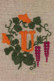 "U"  stamped on linen