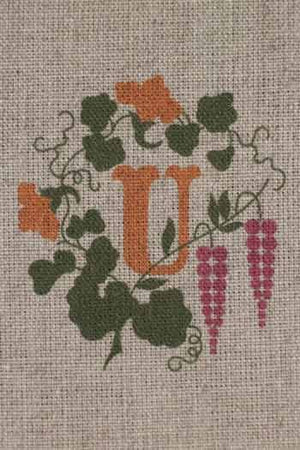 "U"  stamped on linen