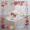 Teacups - Linen Tea Towel