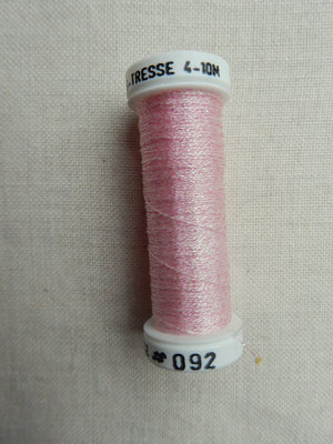 Metallic - Fine braided #4 - Color #0092 (Light Pink)