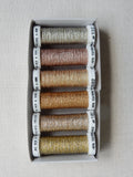 Metallic thread set - Shades of gold