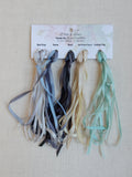 3.5 mm Opal Gray/Storm/Steel/Old Picket Fence/Coastal Fog- Silk Ribbon Collection