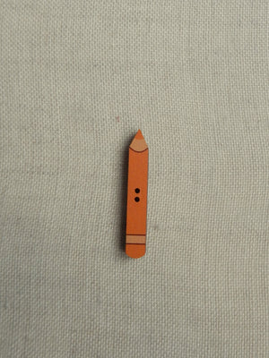 Crayon Button -Orange