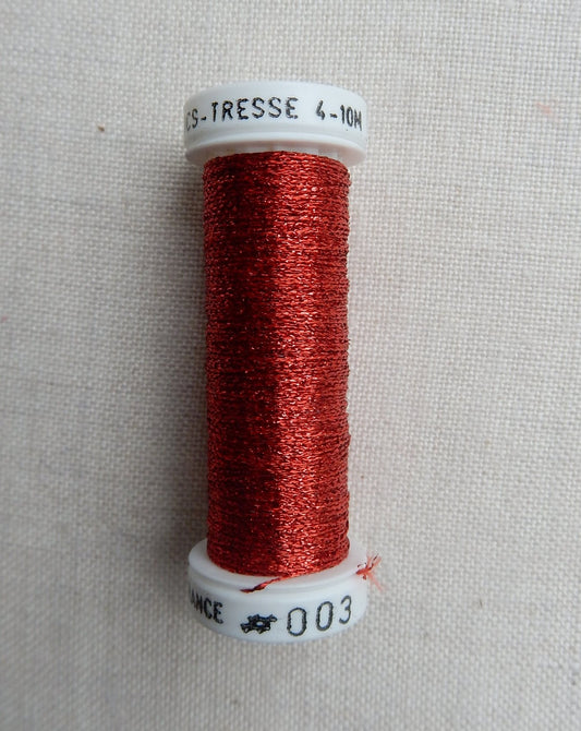Metallic - Fine Braided #4 - #3 (Red)