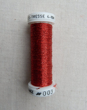 Metallic - Fine Braided #4 - #3 (Red)
