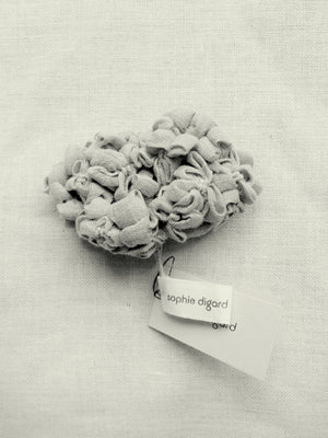 "Hortensia" Brooch - light taupe