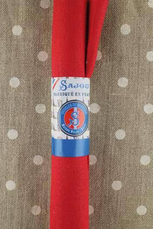 SAJOU Embroidery Linen - Red