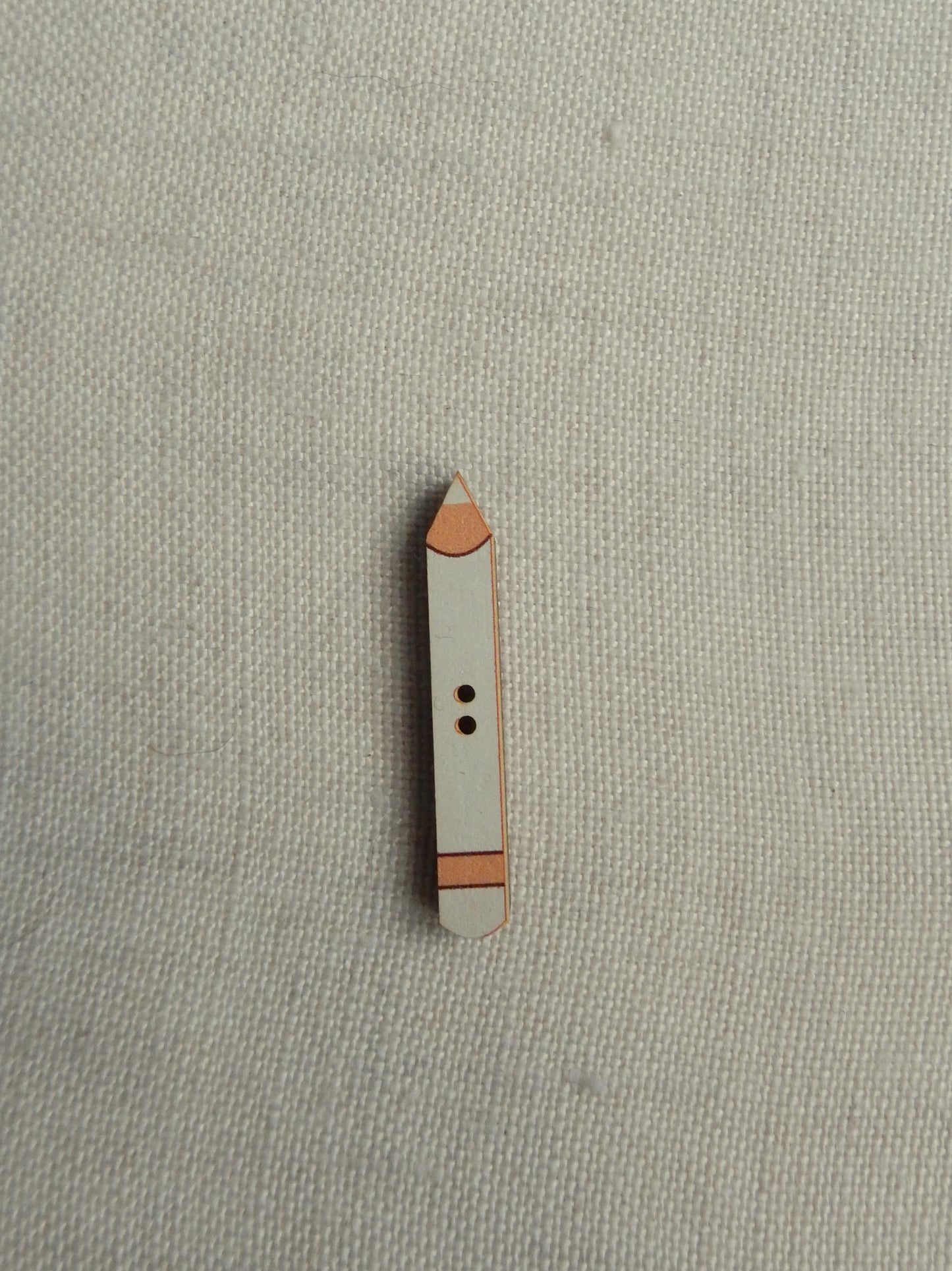 Crayon Button - White